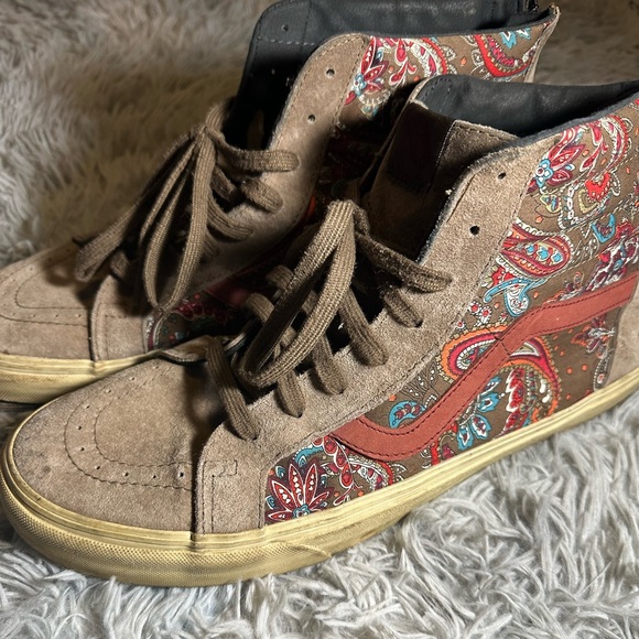 *Rare* Vans Sk8 Hi Top Paisley Print - Picture 1 of 10